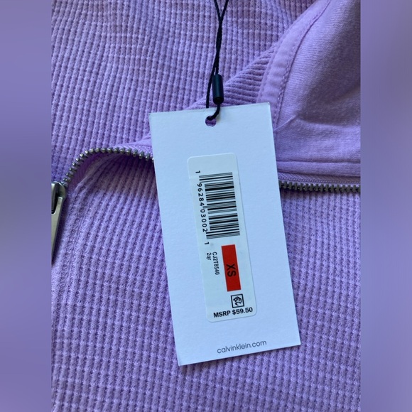 NEW Calvin Klein jeans cropped quarter zip - Picture 4 of 7